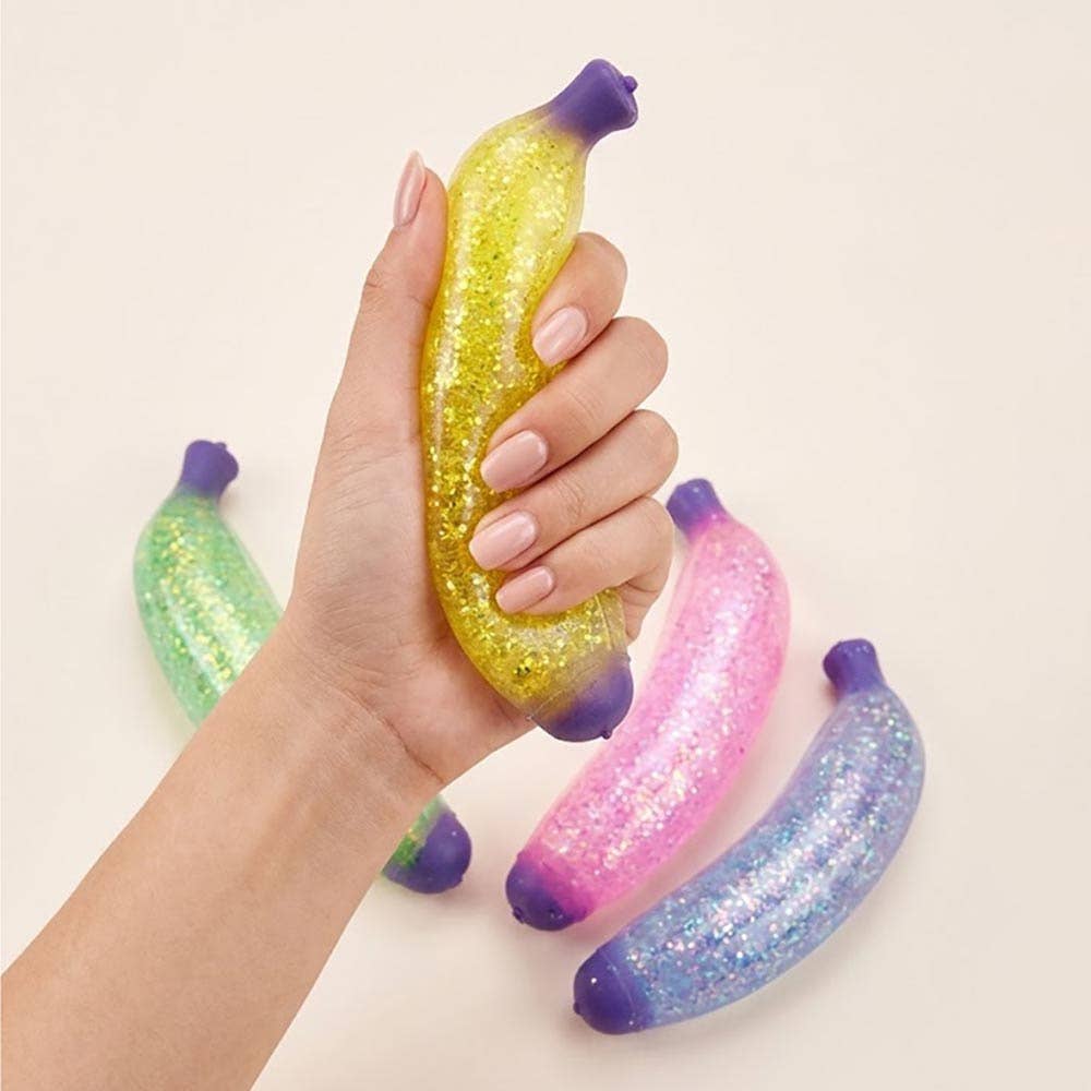 Glitter Banana Squeeze Squishy
