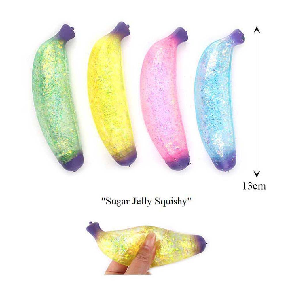 Glitter Banana Squeeze Squishy